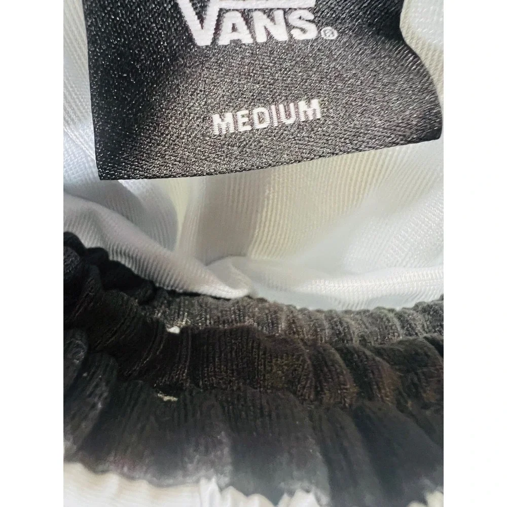 Vans Primary Volley Shorts Mens M Gray Elastic Waist Skate FLAWED DRAWSTRING